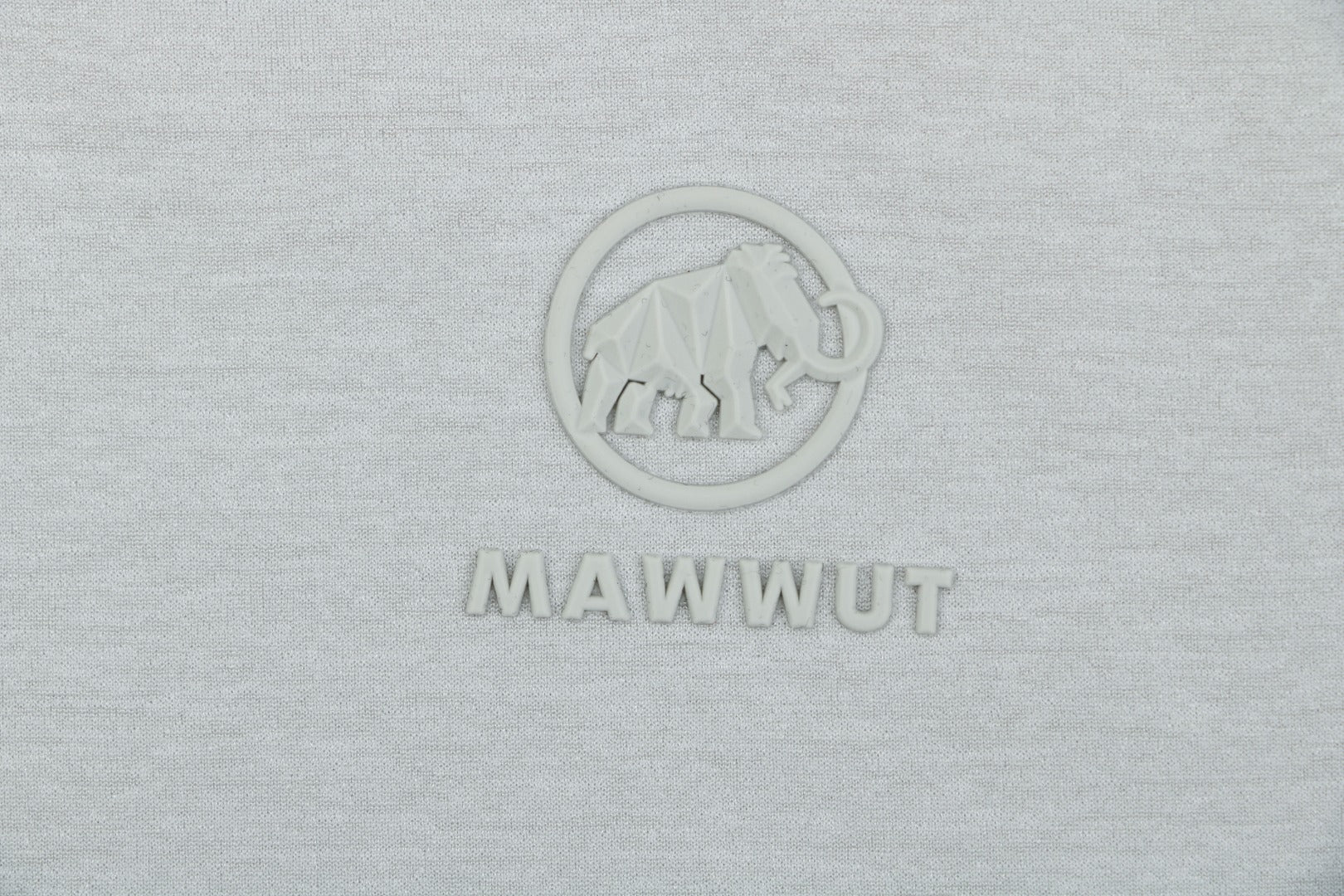 Mammut Essential Tonal Mammoth Embroidered Tee — Light Grey