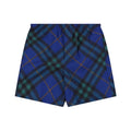Burberry Diagonal Check Mesh-Lined Nylon Shorts — Royal Blue