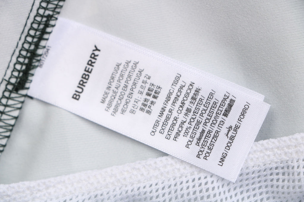Burberry Diagonal Check Mesh-Lined Nylon Shorts — Forest Green