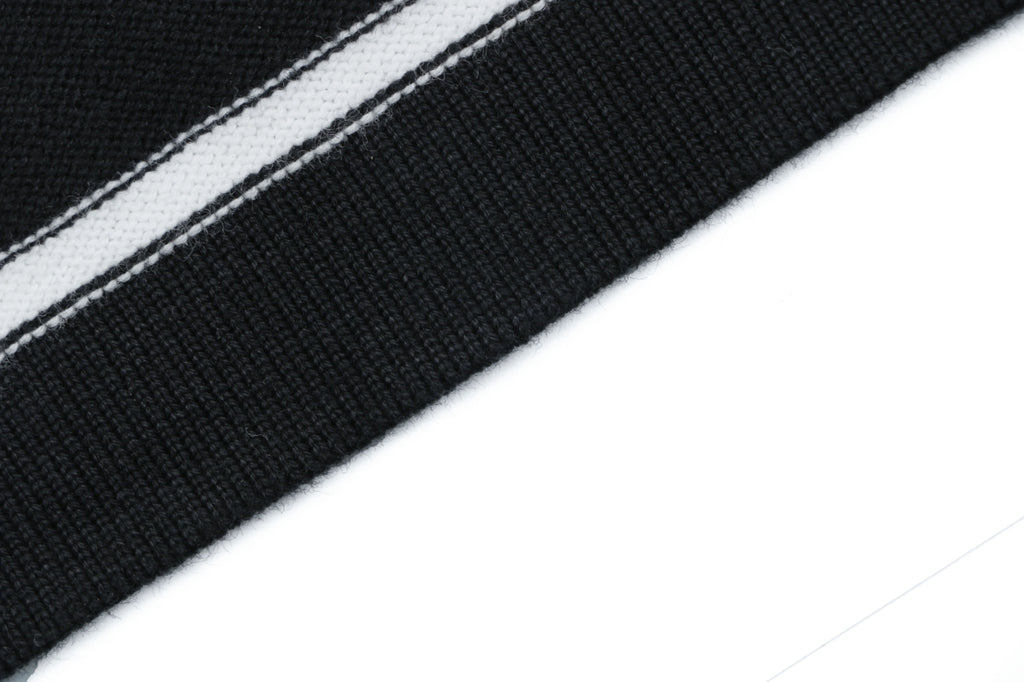 Polo Ralph Lauren Pony Logo Stripe Jacquard Tee — Black