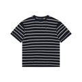 Polo Ralph Lauren Pony Logo Stripe Jacquard Tee — Navy
