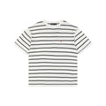 Polo Ralph Lauren Pony Logo Stripe Jacquard Tee — White