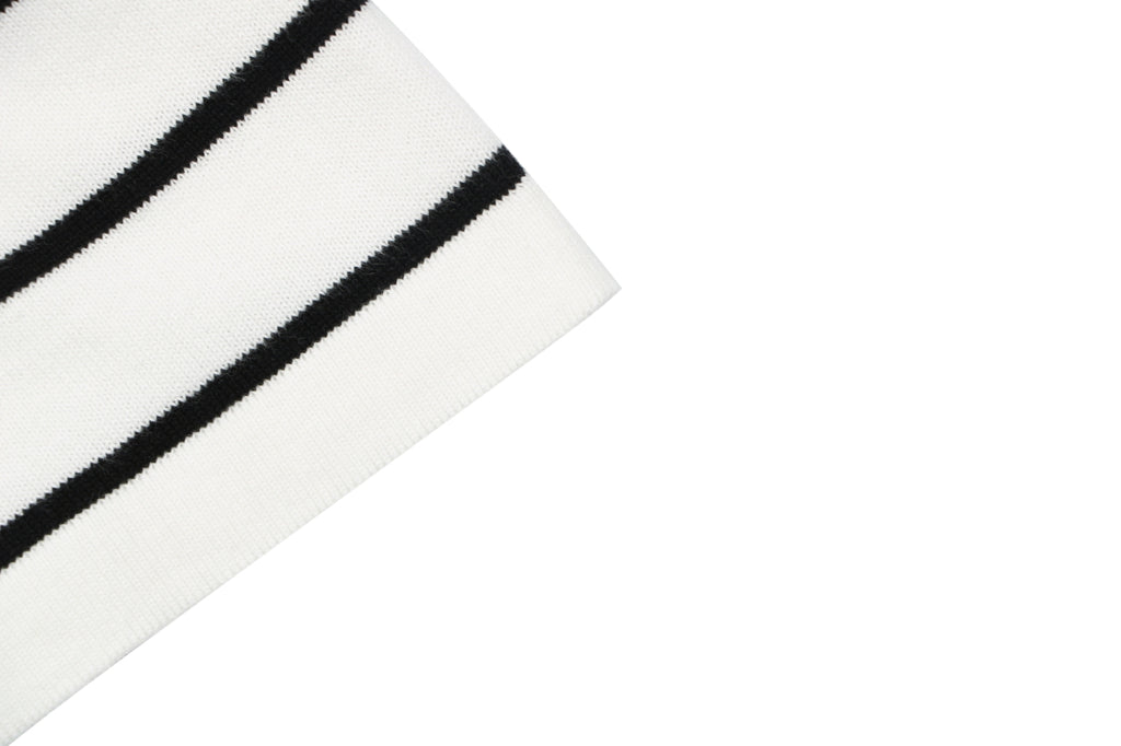 Polo Ralph Lauren Pony Logo Stripe Jacquard Tee — White