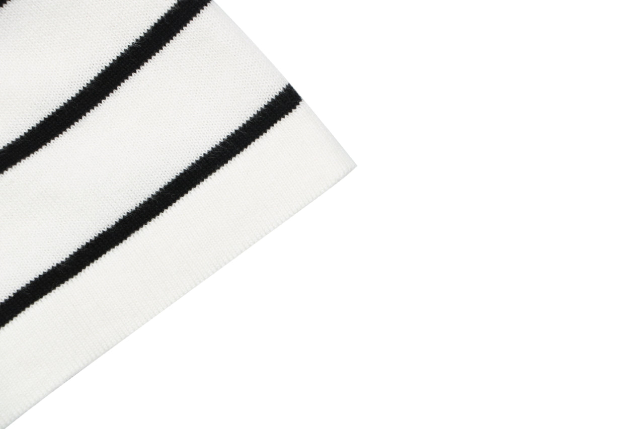 Polo Ralph Lauren Pony Logo Stripe Jacquard Tee — White