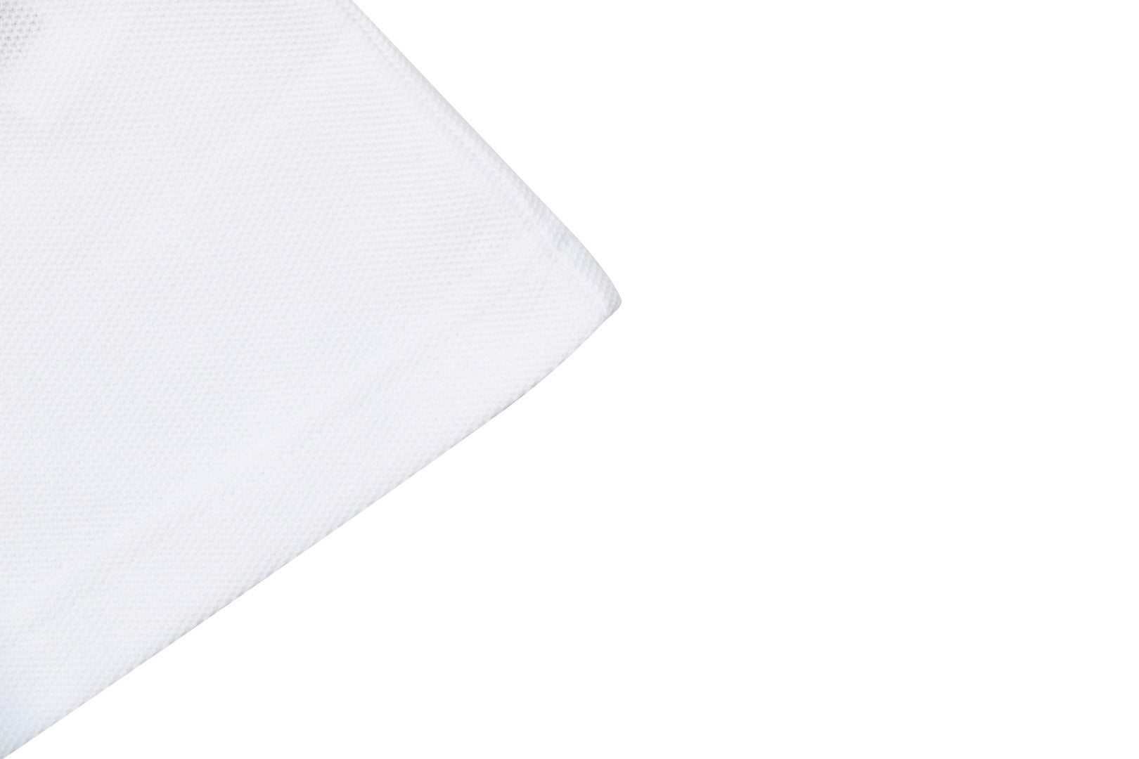 Moncler Signature Script Contrast-Collar Polo Tee — White/Black