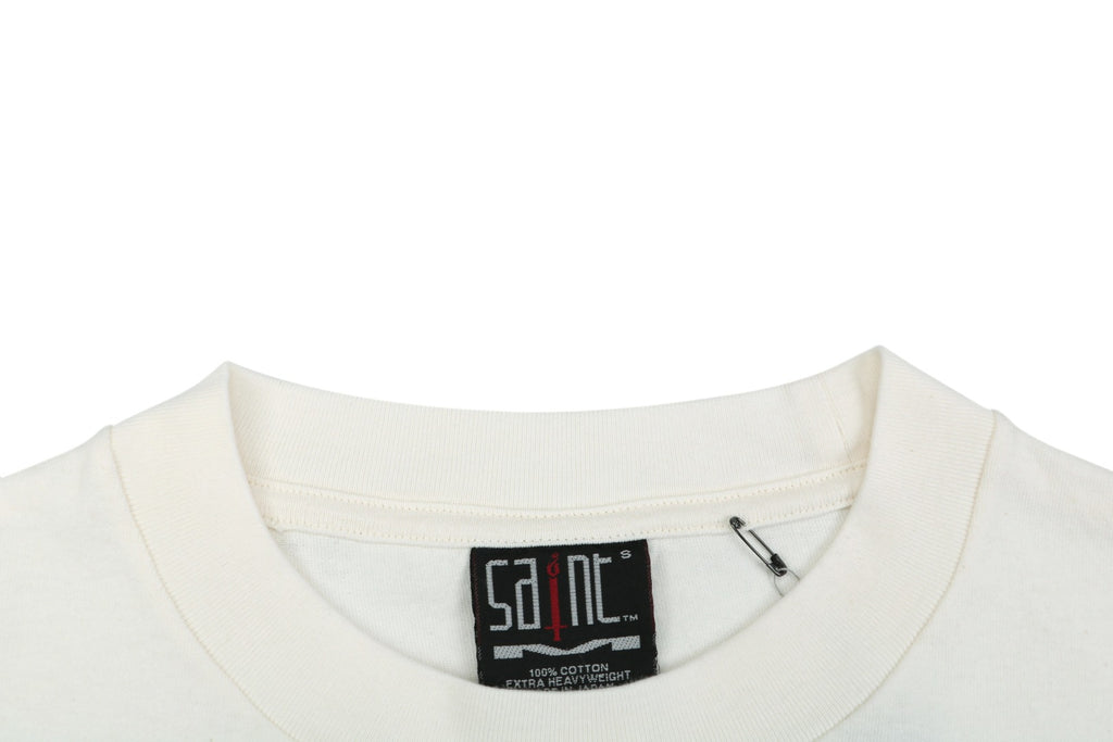Saint Michael Volcano Party Graphic Tee — Vintage Cream