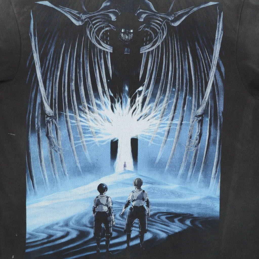 Saint Michael x Attack on Titan Confrontation Graphic Tee — Vintage Black