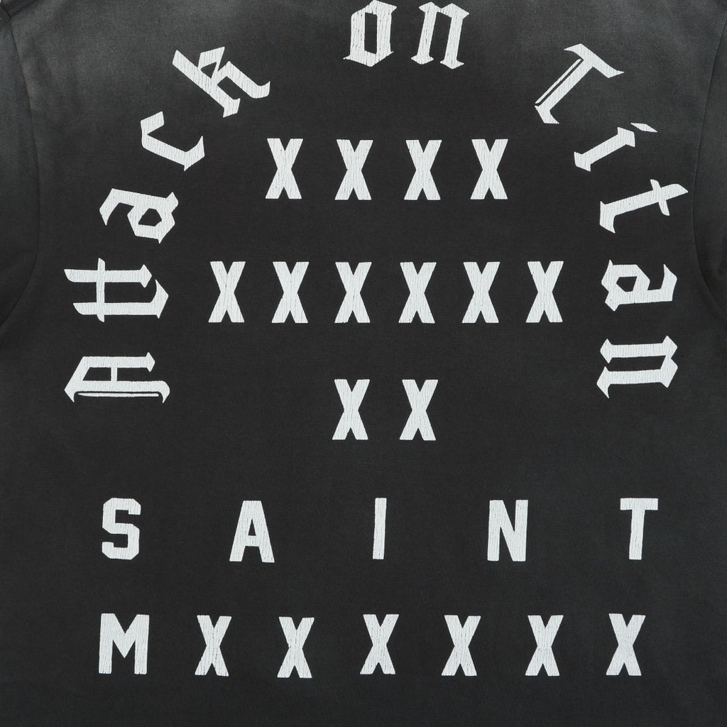 Saint Michael x Attack on Titan Confrontation Graphic Tee — Vintage Black
