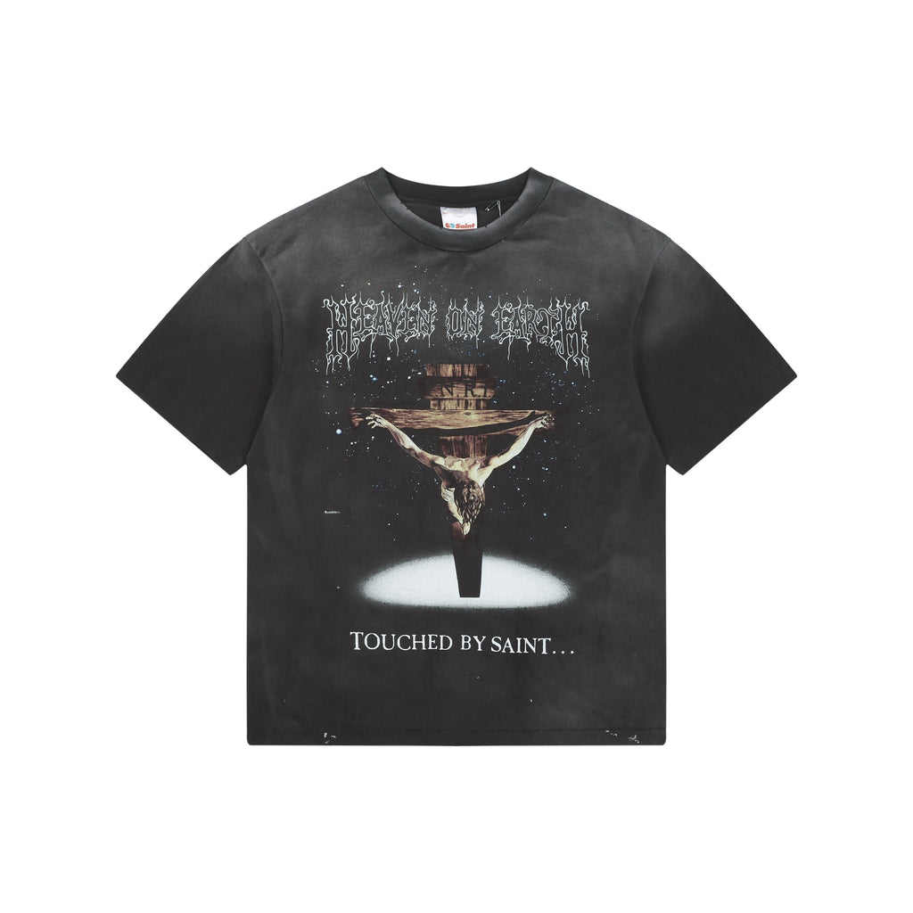 Saint Michael Heaven on Earth Passion Graphic Tee — Vintage Charcoal