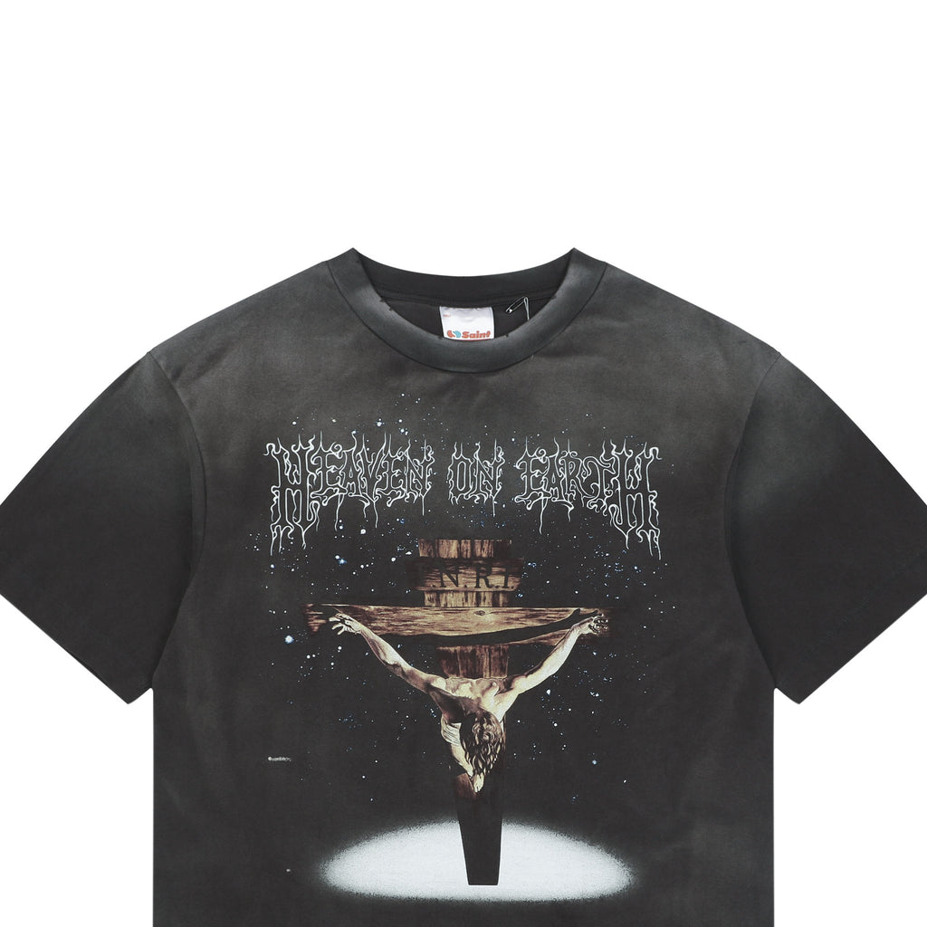 Saint Michael Heaven on Earth Passion Graphic Tee — Vintage Charcoal