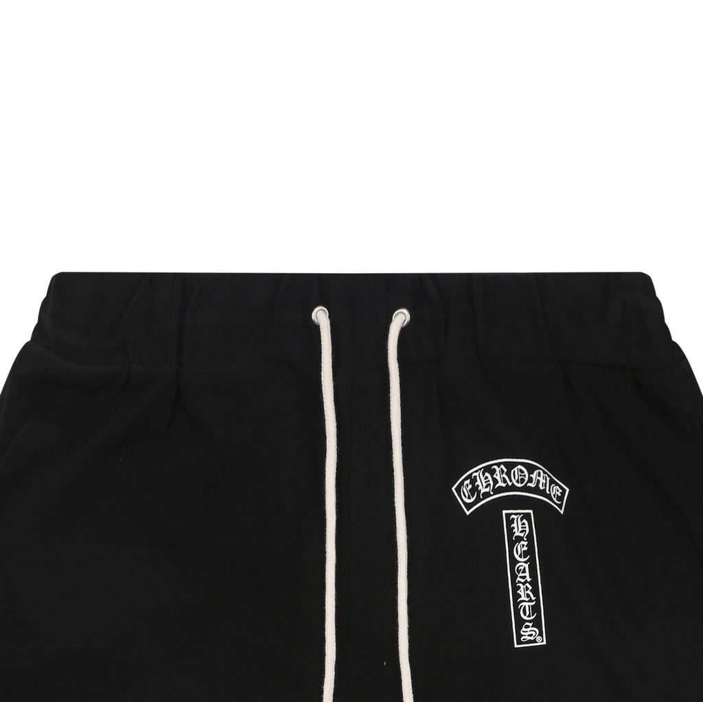 Chrome Hearts Sanskrit Seal Print Drawstring Shorts — Black