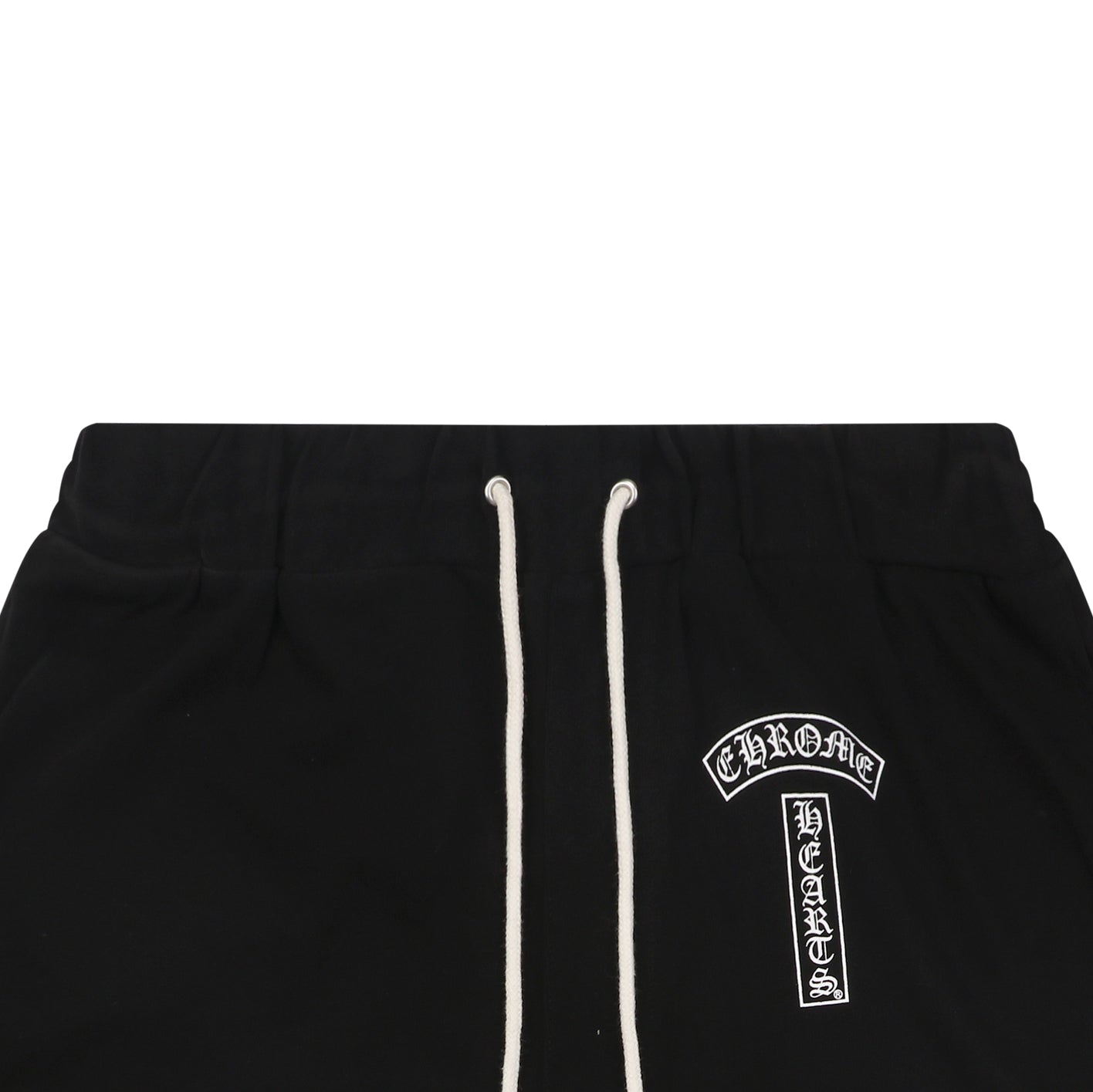 Chrome Hearts Sanskrit Seal Print Drawstring Shorts — Black