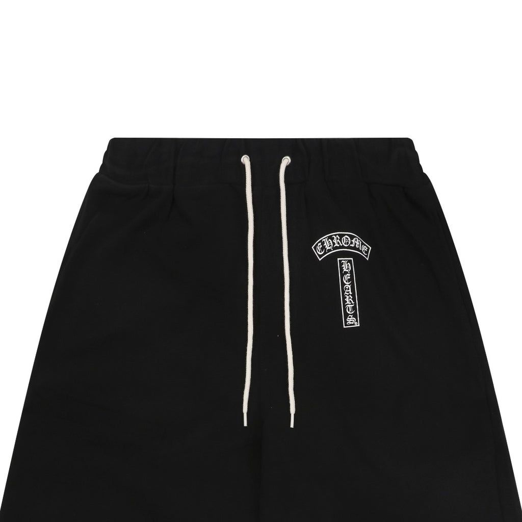 Chrome Hearts Sanskrit Seal Print Drawstring Shorts — Black