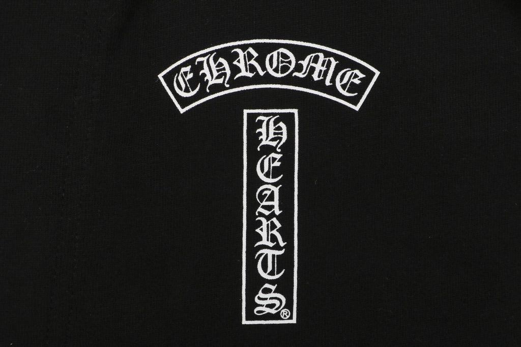 Chrome Hearts Sanskrit Seal Print Drawstring Shorts — Black