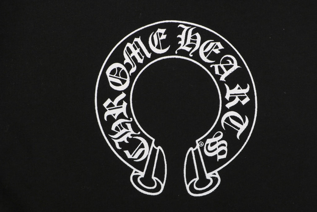 Chrome Hearts Sanskrit Seal Print Drawstring Shorts — Black