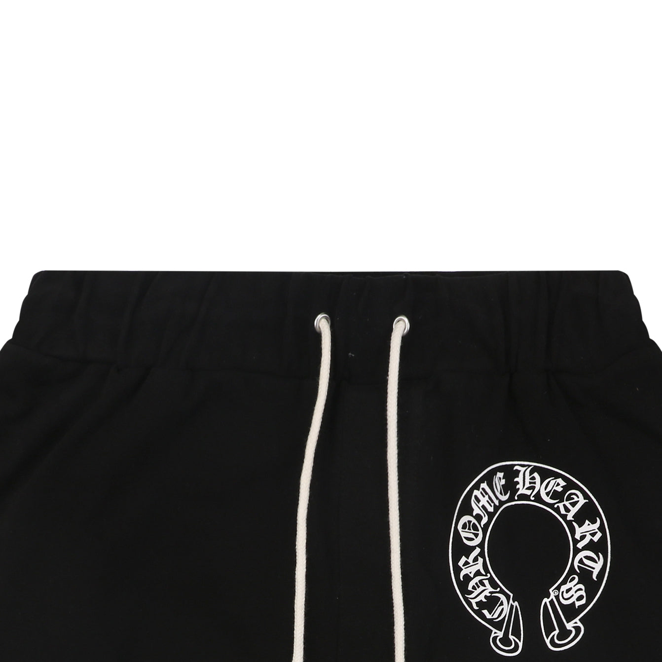 Chrome Hearts Sanskrit Scroll Print Drawstring Shorts — Black
