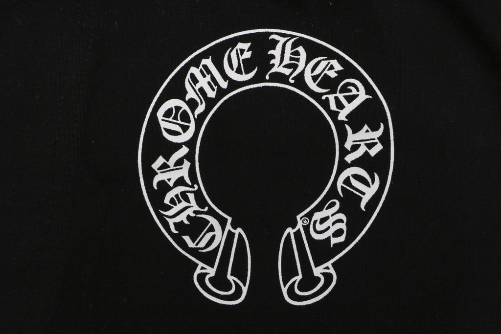 Chrome Hearts Sanskrit Scroll Print Drawstring Shorts — Black
