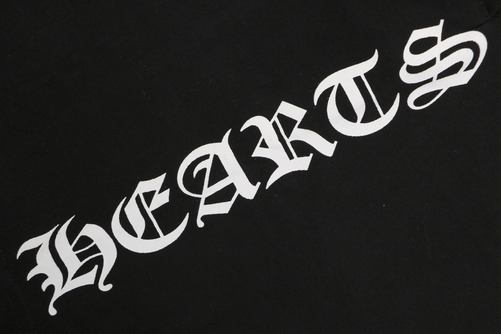Chrome Hearts Sanskrit Scroll Print Drawstring Shorts — Black