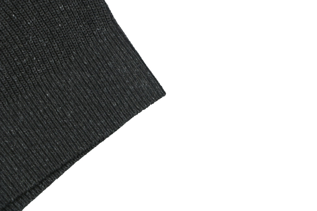 Brunello Cucinelli Flecked Rolled-Hem Knit Tee — Black