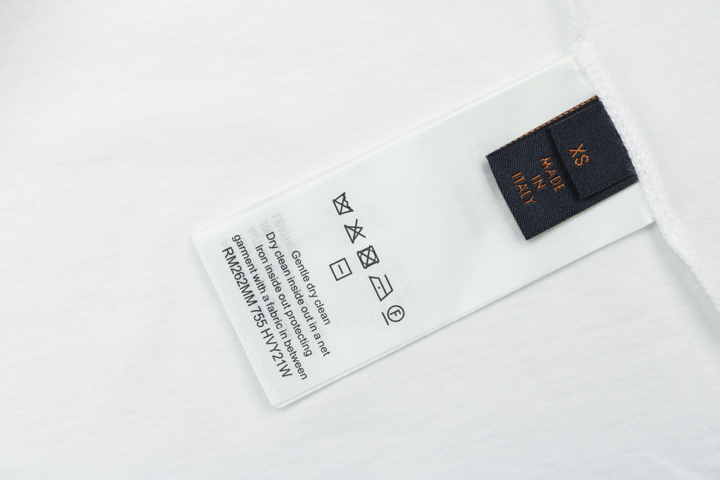 Louis Vuitton Foil Leather Patch Tee — White