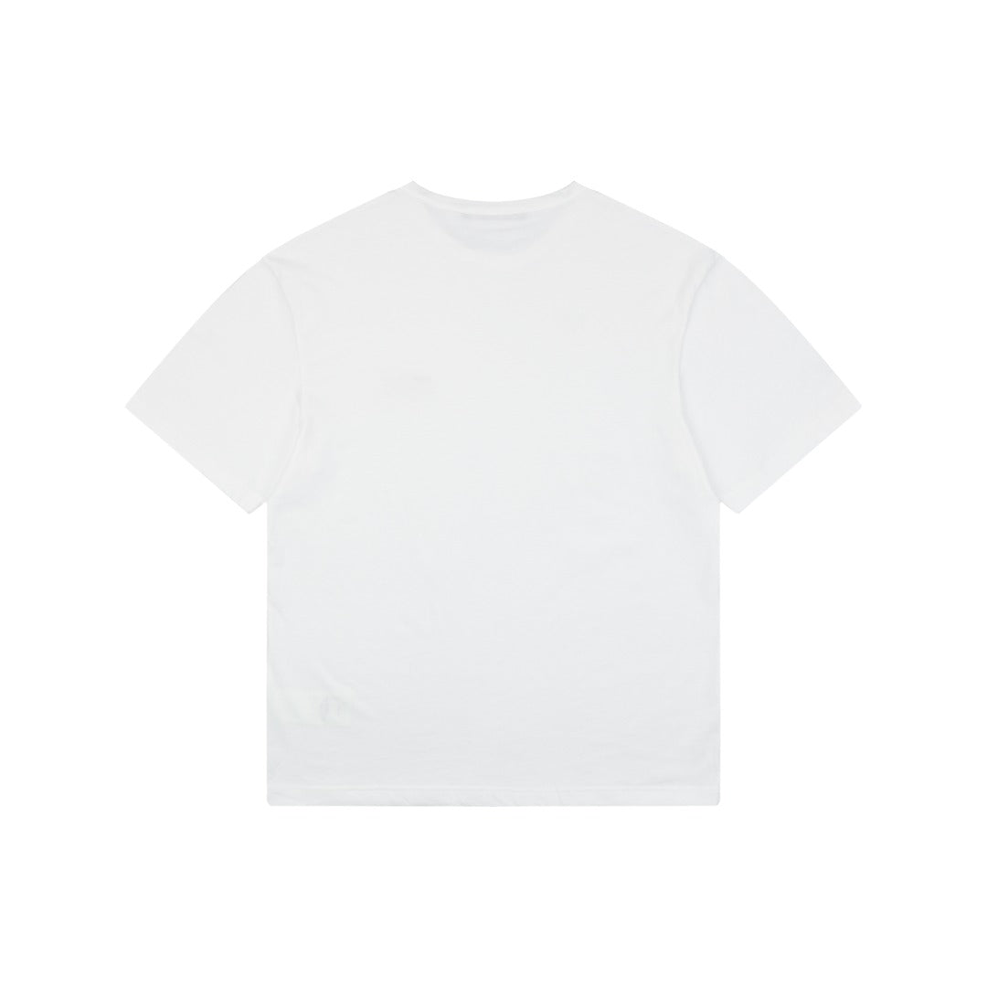 Louis Vuitton Foil Leather Patch Tee — White