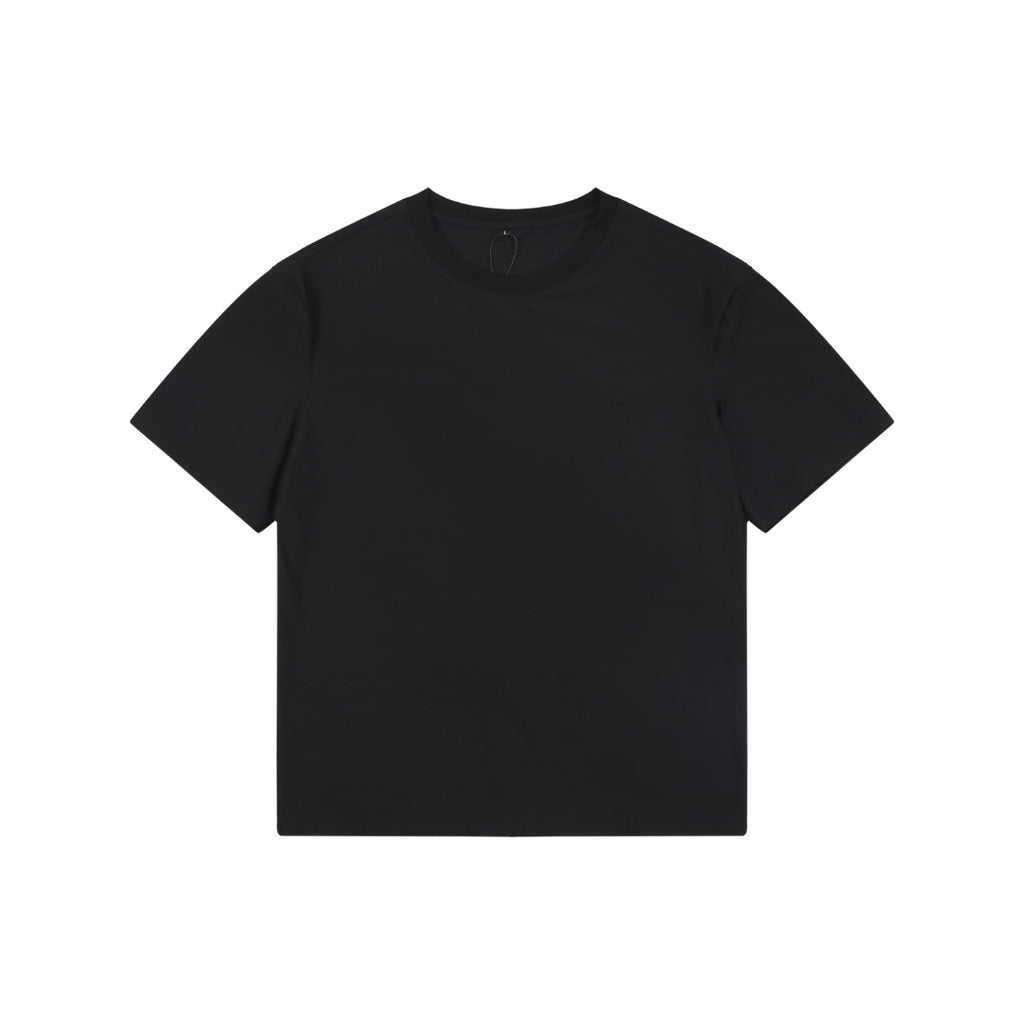 Mammut Tech Jacquard Mammoth Logo Embroidered Tee — Tech Black