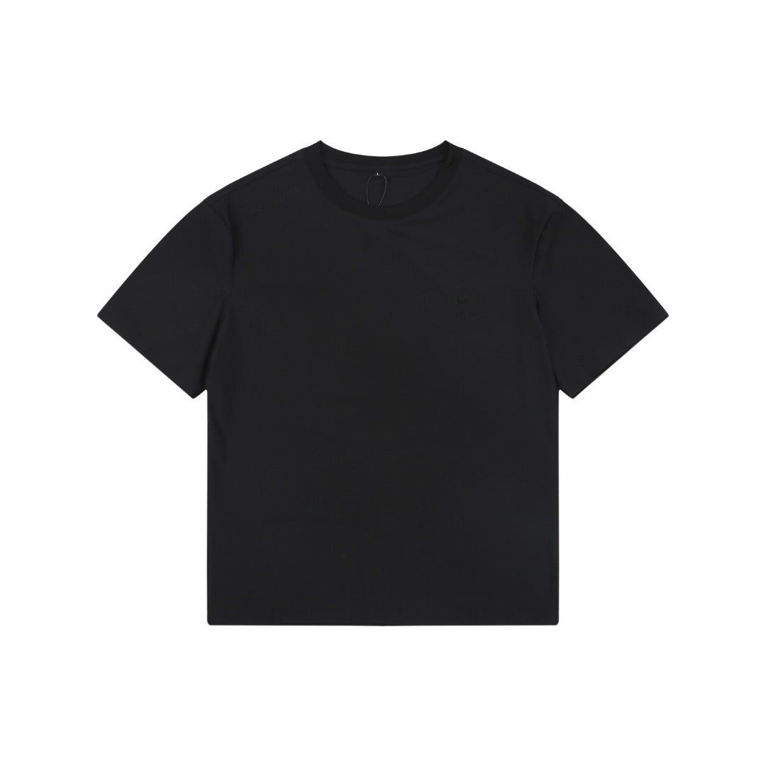 Mammut Tech Jacquard Mammoth Logo Embroidered Tee — Tech Black