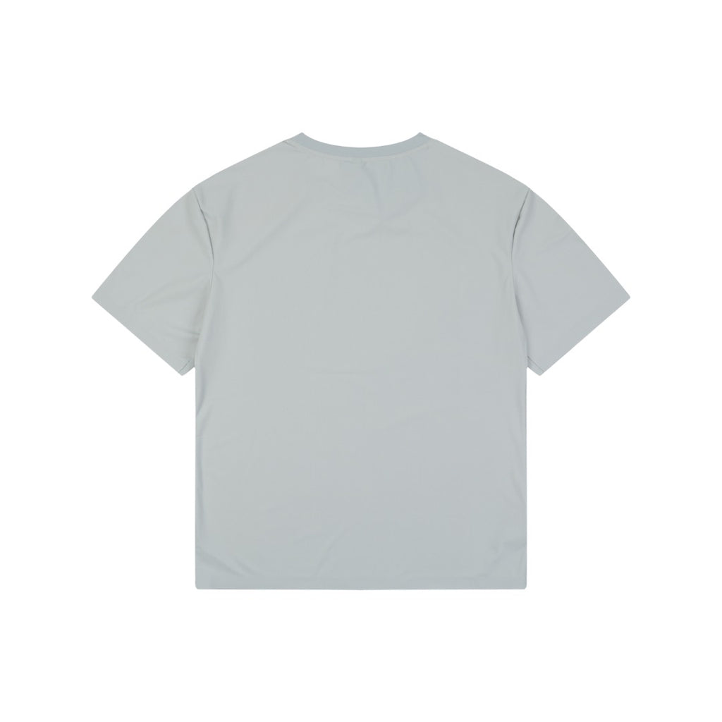 Mammut Tech Jacquard Mammoth Logo Embroidered Tee — Tech Grey