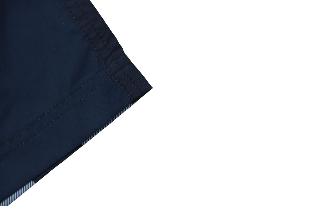 Burberry Large Check Mesh-Lined Nylon Swim Shorts — Navy
