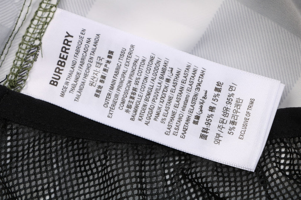 Burberry Large Check Mesh-Lined Nylon Swim Shorts — Khaki