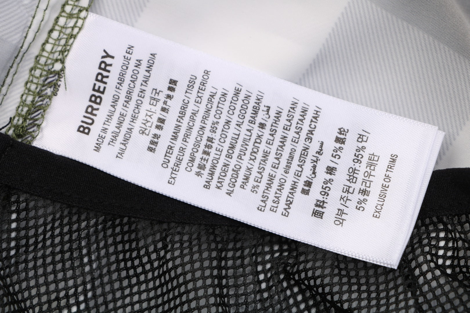 Burberry Large Check Mesh-Lined Nylon Swim Shorts — Khaki
