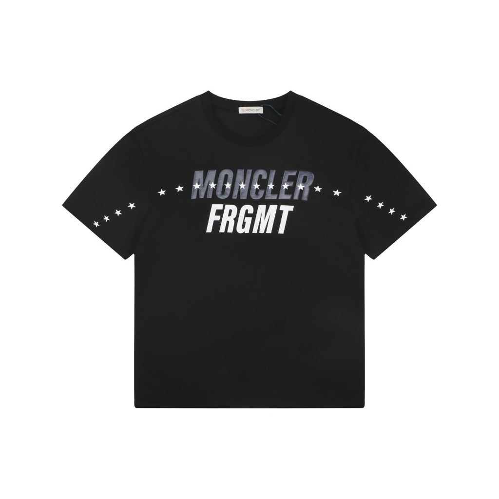 Moncler x Fragment Star-Orbit Logo Print Tee — Black