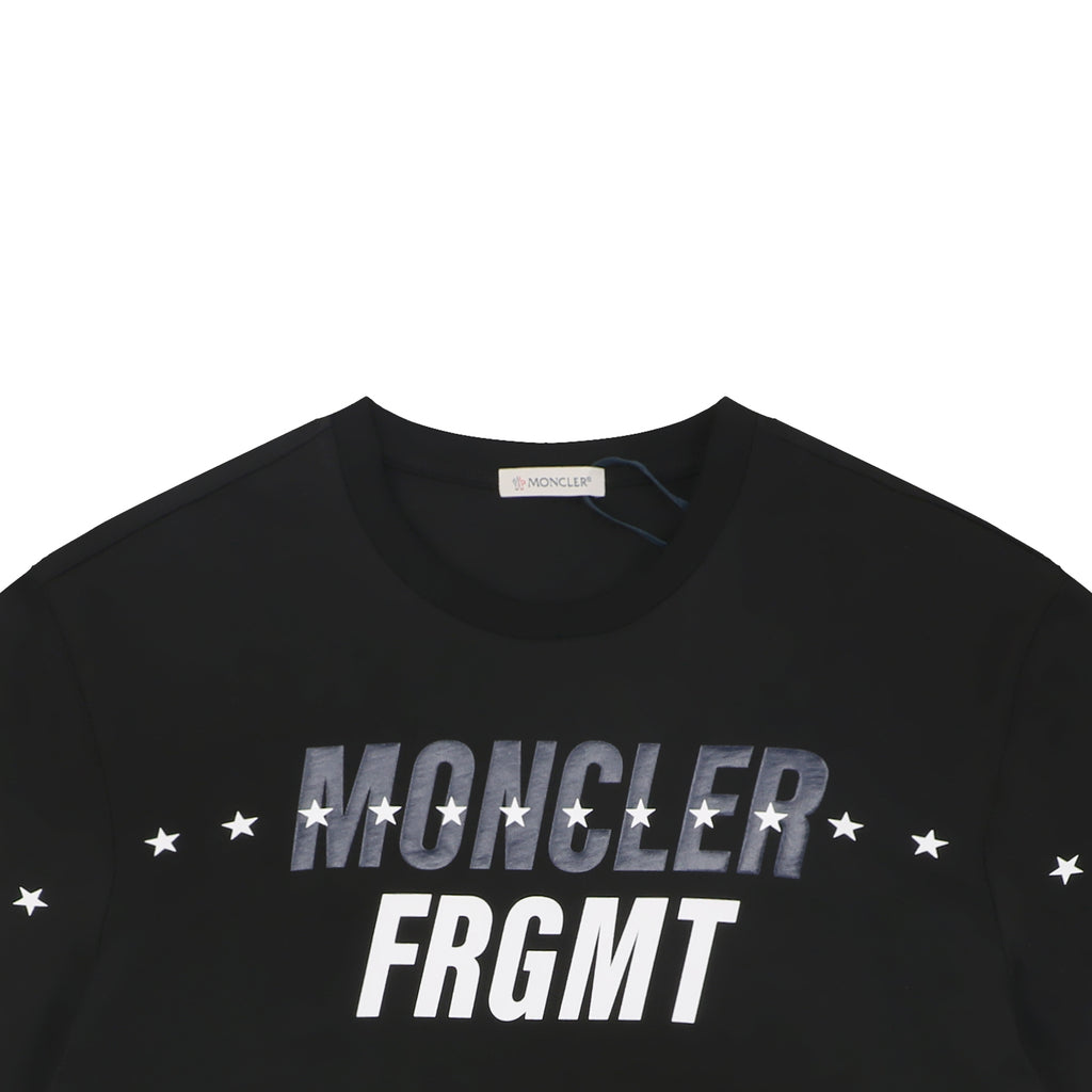 Moncler x Fragment Star-Orbit Logo Print Tee — Black