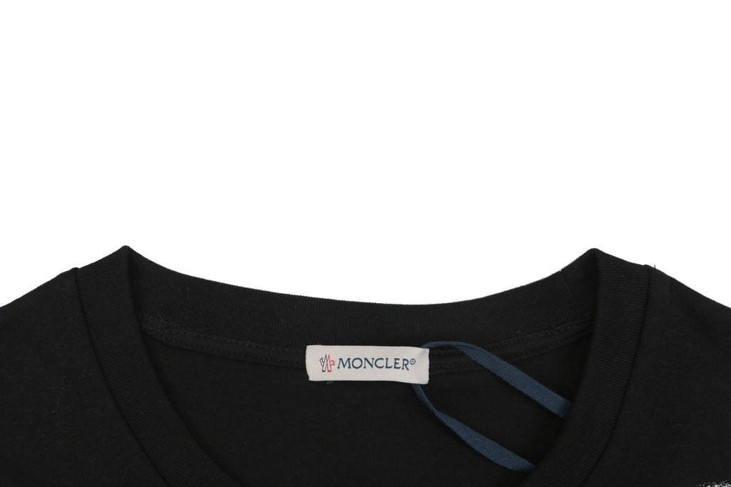 Moncler x 1017 ALYX 9SM Diagonal M-Badge Halo Print Tee — Black