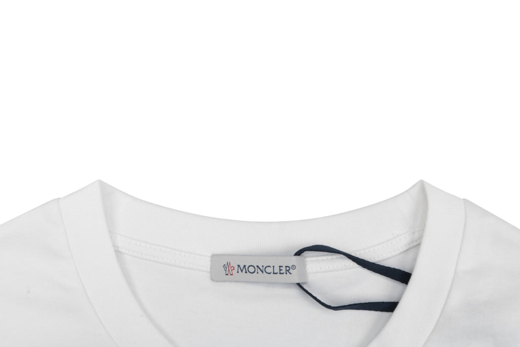 Moncler x 1017 ALYX 9SM Diagonal M-Badge Halo Print Tee — White