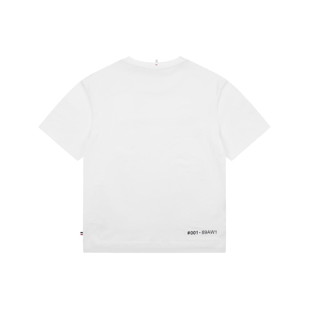 Moncler Grenoble Coordinate Logo Print Tee — White