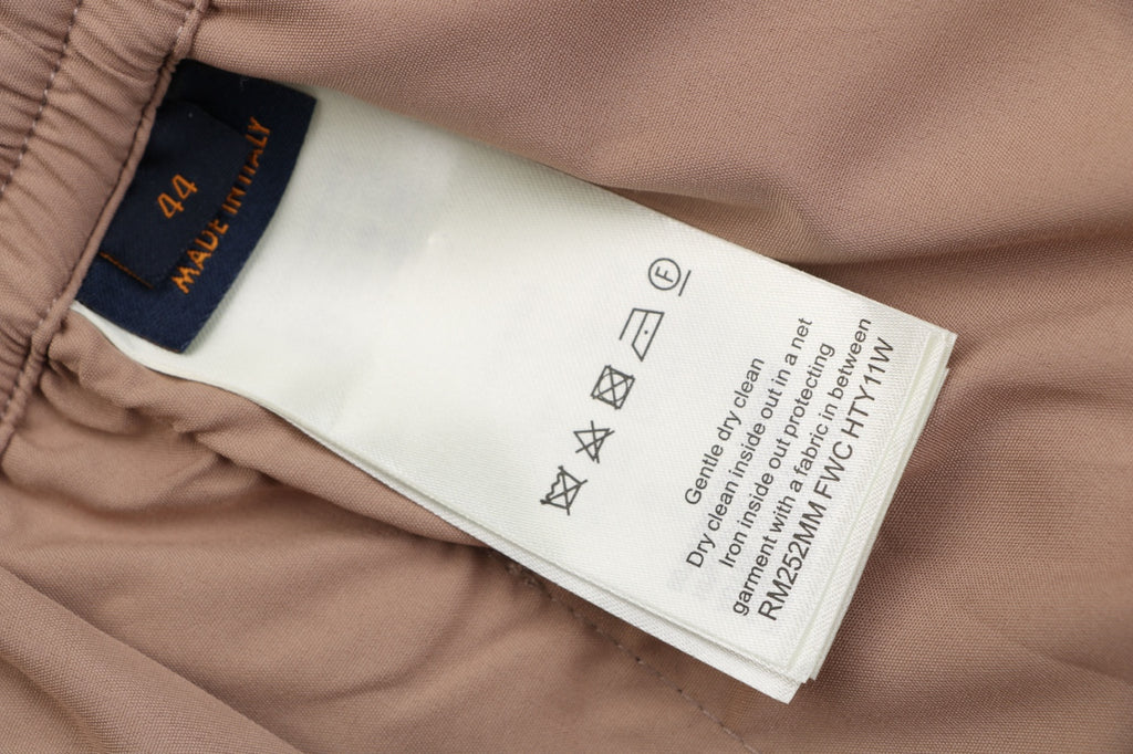 Louis Vuitton Tonal Monogram Wool Straight-Leg Trousers