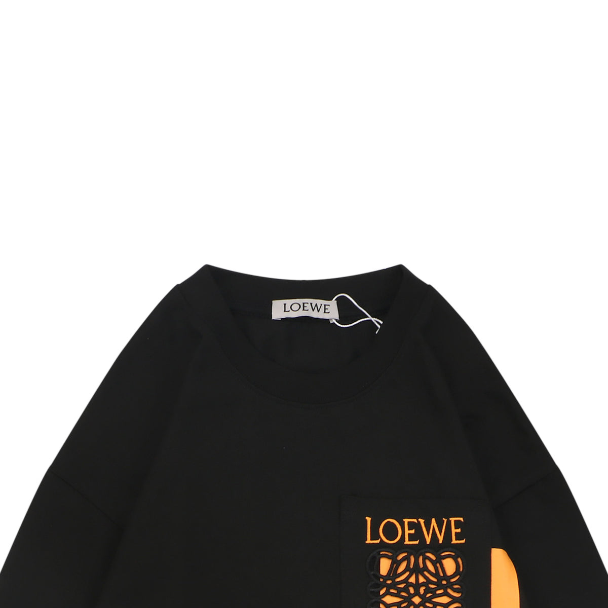 Loewe Bordered Anagram Embroidered Long-Sleeve T-Shirt - Black