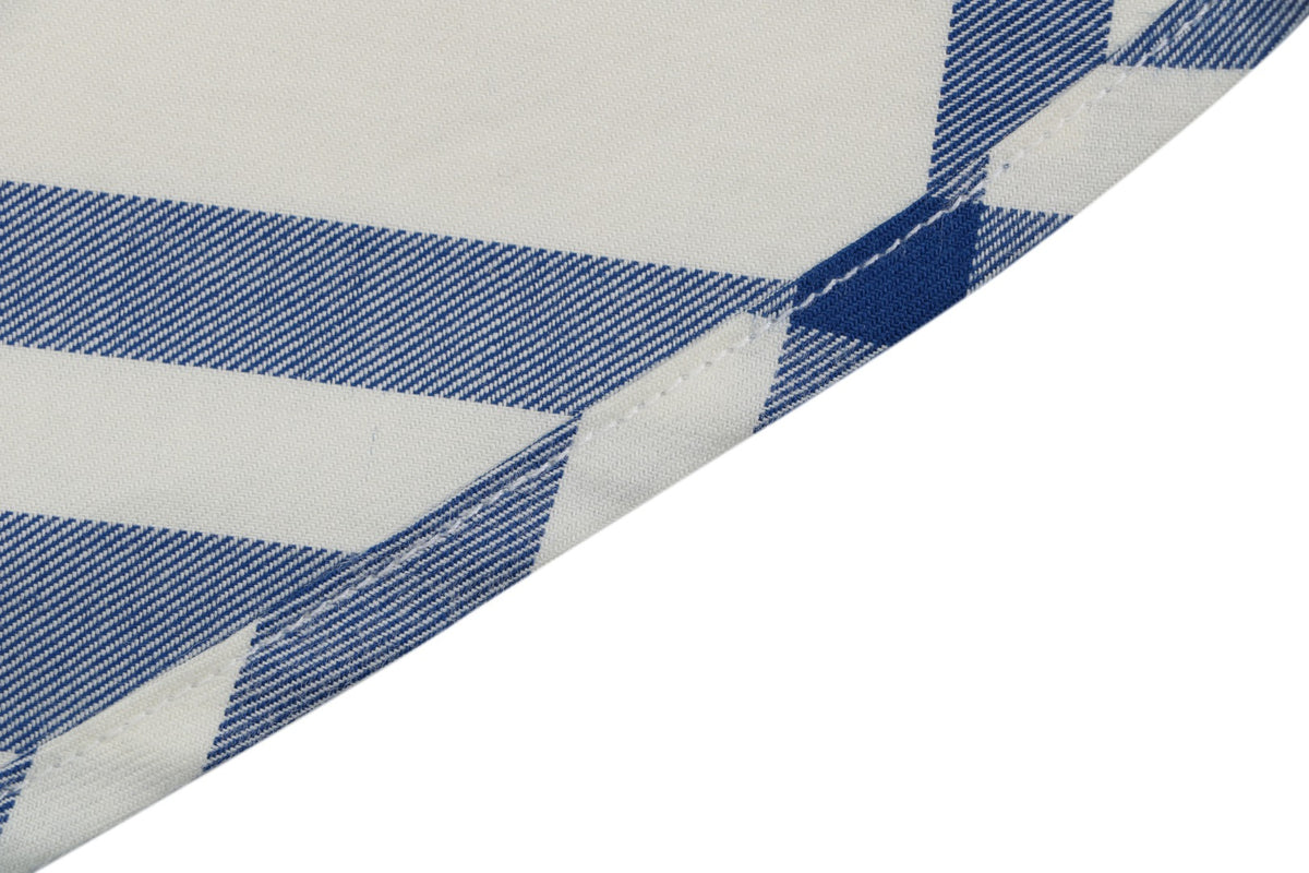 Burberry Diagonal Check Long-Sleeve Shirt - Blue White