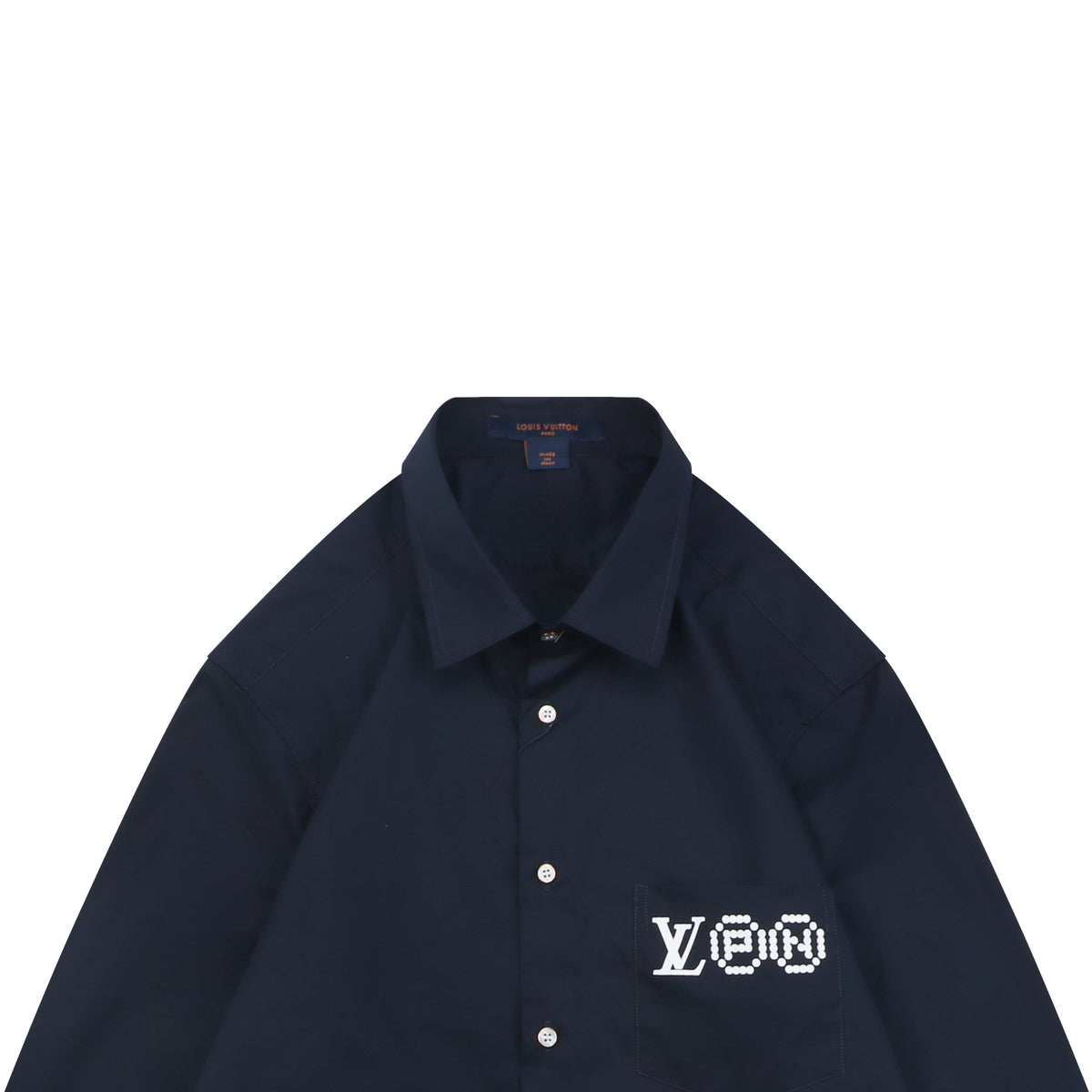 Louis Vuitton Portrait Skull Print Long-Sleeve Shirt - Black