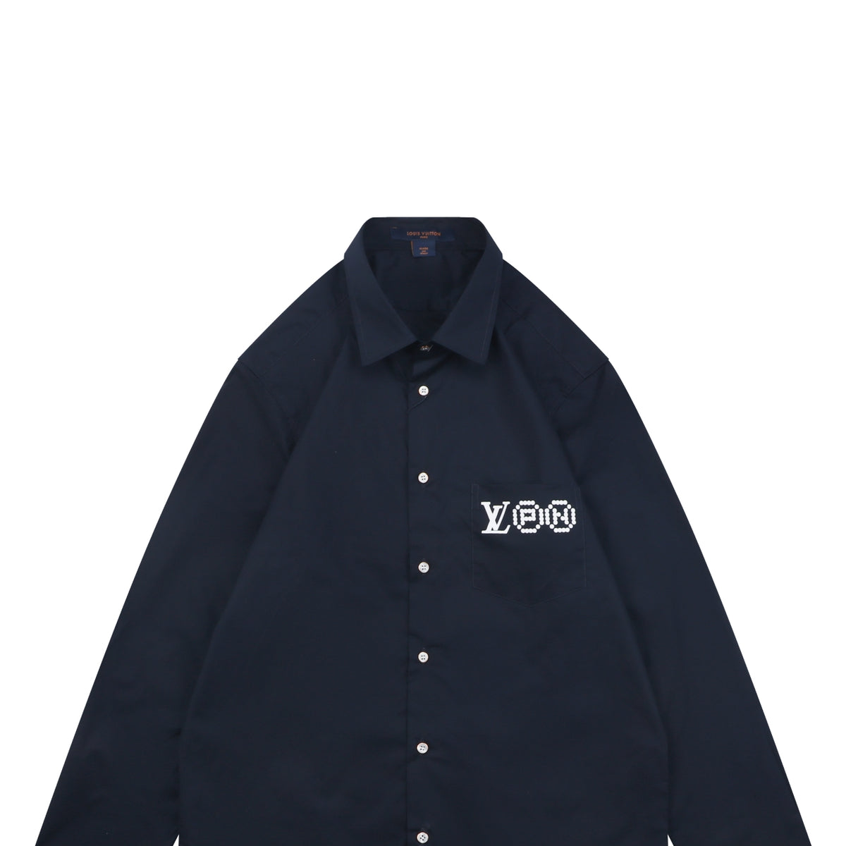 Louis Vuitton Portrait Skull Print Long-Sleeve Shirt - Black