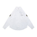 Balenciaga Dual Lion Crest Patch Long-Sleeve Shirt - White