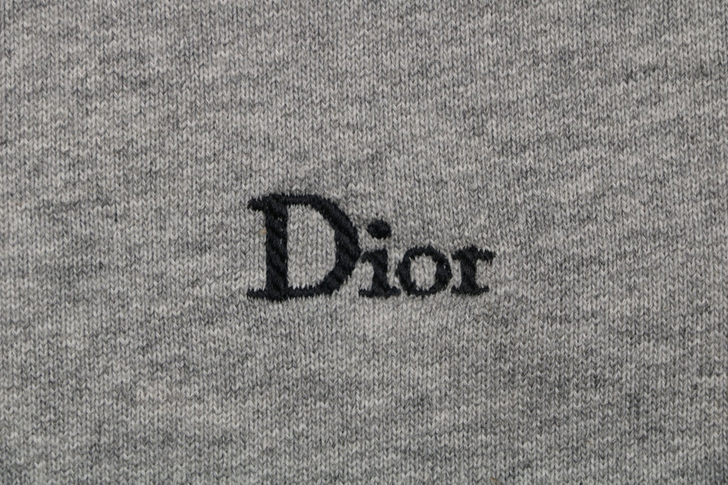 Dior Two-Tone Small Logo Crewneck Sweatshirt - Grey / Navy