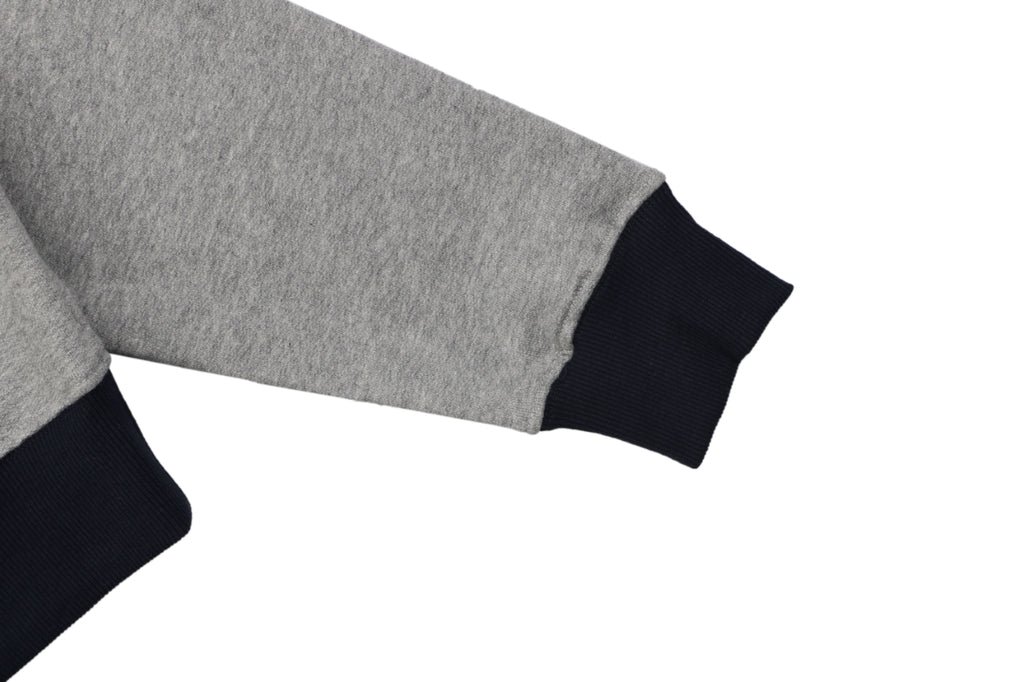 Dior Two-Tone Small Logo Crewneck Sweatshirt - Grey / Navy