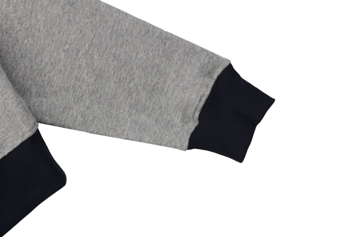 Dior Two-Tone Small Logo Crewneck Sweatshirt - Grey / Navy