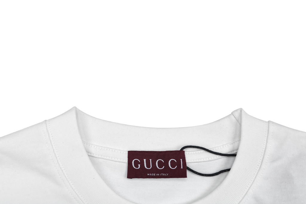 Gucci Centre Tonal Double-G Embroidered Long-Sleeve T-Shirt - White