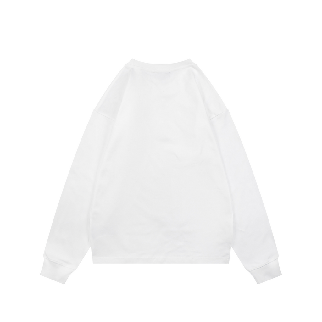 Gucci Centre Tonal Double-G Embroidered Long-Sleeve T-Shirt - White