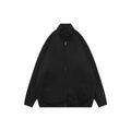 Prada Back Triangle Logo Funnel-Neck Zip Jacket - Black