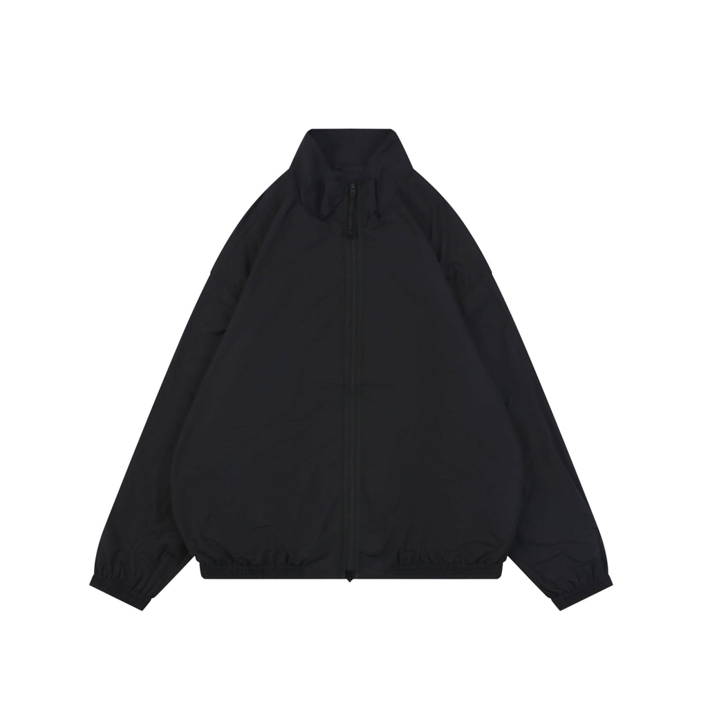 Acne Studios Back '1996' Tonal Embroidered Funnel-Neck Zip Jacket - Black