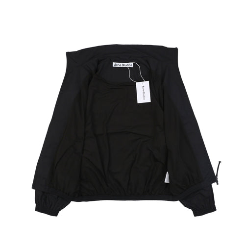 Acne Studios Back '1996' Tonal Embroidered Funnel-Neck Zip Jacket - Black